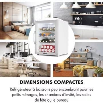 Mini réfrigérateur KLARSTEIN Beersafe XL 60 litres - Argent – Image 3