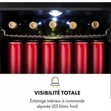 Mini réfrigérateur KLARSTEIN Beersafe L 47 litres - Noir – Image 7