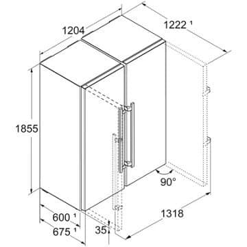 Réfrigérateur Américain LIEBHERR XRFst5295-22 BioFresh – Image 6
