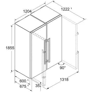 Réfrigérateur Américain LIEBHERR XRFst5295-22 BioFresh – Image 19