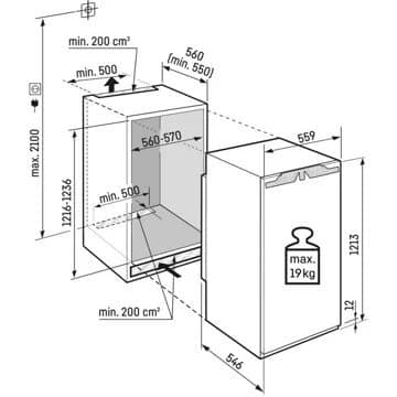 Réfrigérateur 1 porte encastrable LIEBHERR IRd4120-62 SoftSystem – Image 7