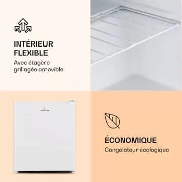 Mini congélateur KLARSTEIN Garfield Eco 34L - Blanc – Image 6