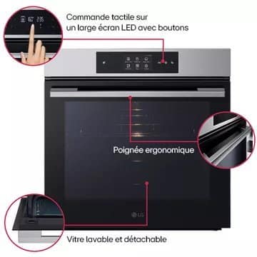 Four encastrable fonction vapeur LG WS9D7672CS SteamAssist – Image 12
