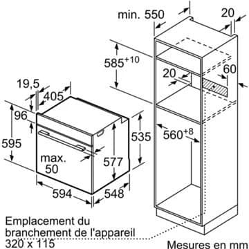 Four encastrable NEFF B6ACM7AH0 N50 – Image 7