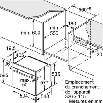 Four encastrable NEFF B6ACM7AH0 N50 – Image 8