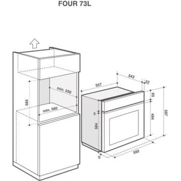 Four encastrable DE DIETRICH DOP8575W – Image 4
