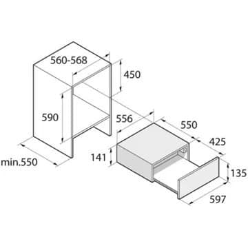 Tiroir Chauffant ASKO ODW8127S – Image 4