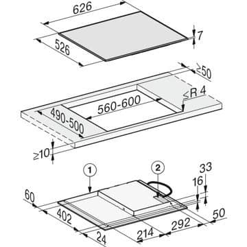 Table induction MIELE KM 7360 FR Cadre Inox – Image 2
