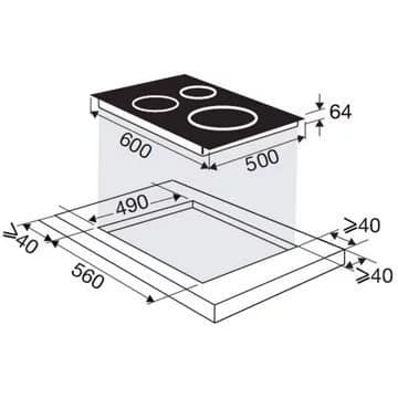 Table induction SAUTER SPI1638SX – Image 9