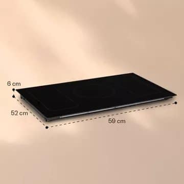 Table vitrocéramique KLARSTEIN Victoria 5 Flex 7400W - Noir – Image 10