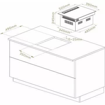 Table induction aspirante CIARRA CDB392BEH – Image 7