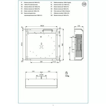 Moteur de hotte FALMEC MOTDE1000 – Image 5