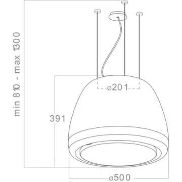 Hotte décorative îlot ELICA EDITH CLASSIC/F/50 – Image 4