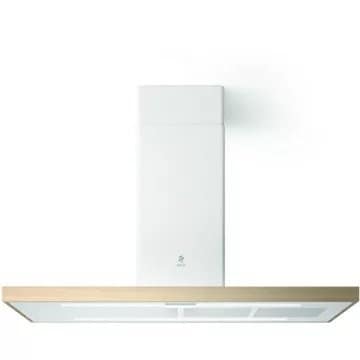 Hotte décorative îlot ELICA BIO ISLAND WH/A/120*58 ROVERE