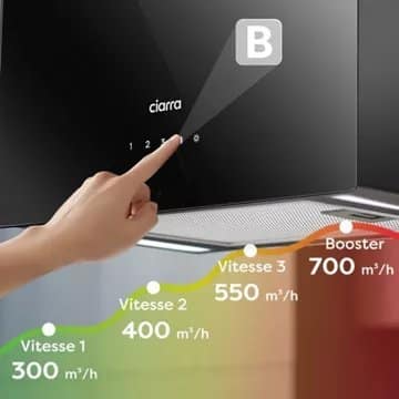 Hotte décorative îlot CIARRA CD4850B – Image 5