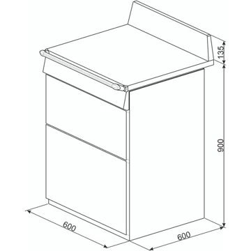 Cuisinière gaz SMEG TR62P – Image 4