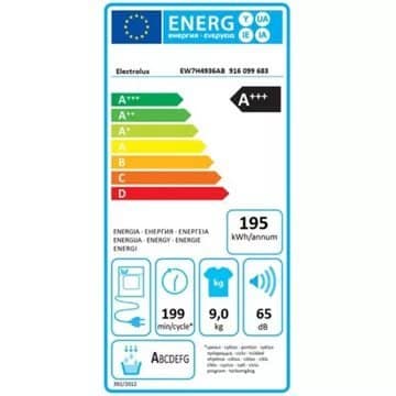 Sèche linge pompe à chaleur ELECTROLUX EW7H4936AB – Image 4