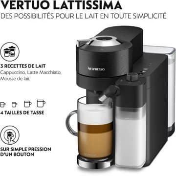 Nespresso DELONGHI Latissima Noir ENV300.B – Image 5