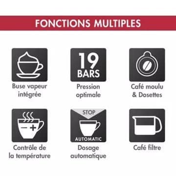 Expresso combiné cafetière MAGIMIX 11423 AUTO CHROME MAT – Image 8
