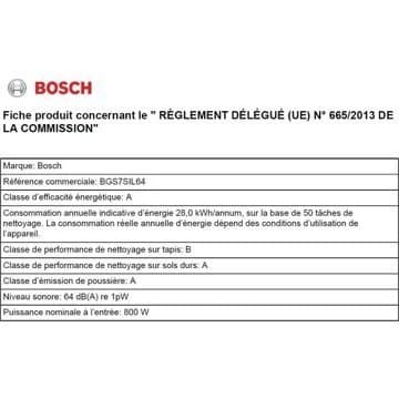 Aspirateur sans sac BOSCH BGS7SIL64 serie 8 – Image 8