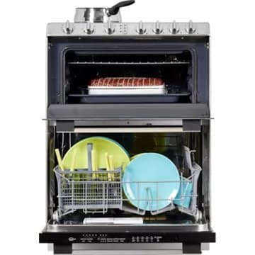 Combiné four lave-vaisselle ROSIERES TRV60NOIN/1 TRIO vitro – Image 12