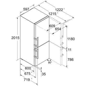 Réfrigérateur combiné LIEBHERR CBNbsa10575i-22 BioFresh – Image 9
