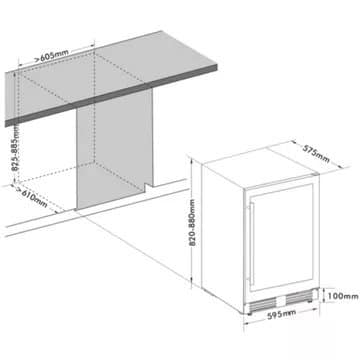 Réfrigérateur 1 porte FRIGELUX RETT136A – Image 7