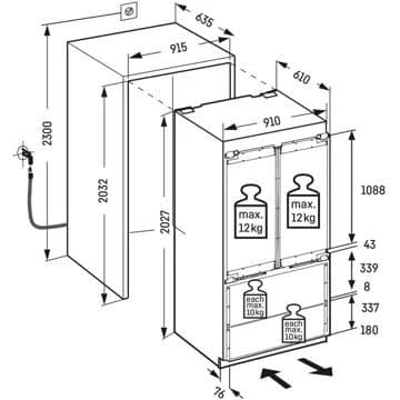 Réfrigérateur combiné encastrable LIEBHERR ECBNe8872 BioFresh – Image 7