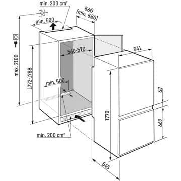 Réfrigérateur combiné encastrable LIEBHERR ICNSd5103-22 – Image 7