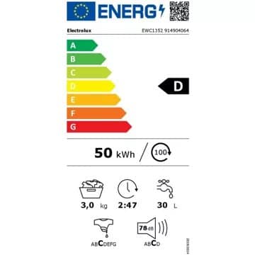 Lave linge hublot ELECTROLUX EWC1352 – Image 2