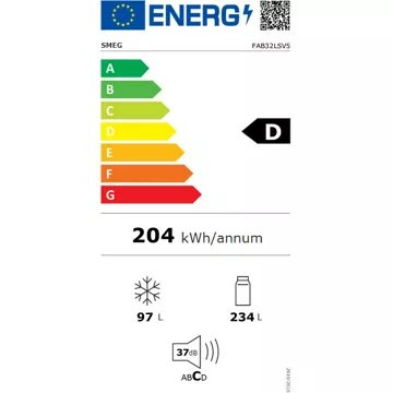 Réfrigérateur combiné SMEG FAB32LSV5 Gris Métal – Image 8