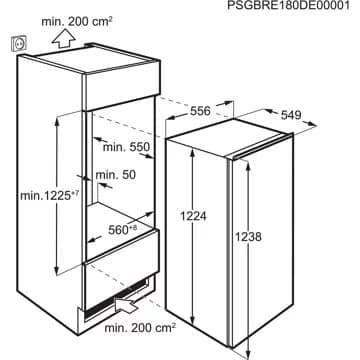 Réfrigérateur 1 porte encastrable AEG OSF5O121DF OptiSpace – Image 4