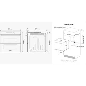 Four encastrable SAMSUNG NV7B4550VAS Bespoke – Image 14
