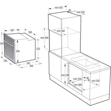 Four encastrable fonction vapeur HISENSE BSA66334PX – Image 15