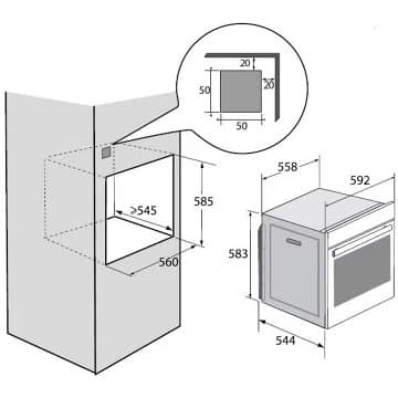 Four encastrable SAUTER SOP6204LB – Image 7