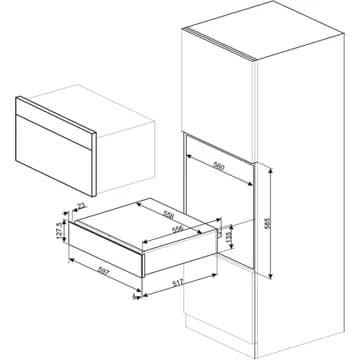 Tiroir Chauffant SMEG CPR315X – Image 5