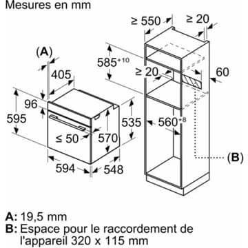 Four encastrable BOSCH HBA4720B3F AccentLine – Image 7