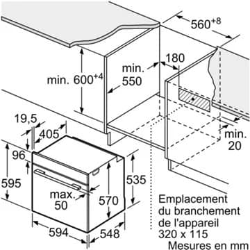 Four encastrable BOSCH HBA4720B3F AccentLine – Image 9