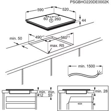 Table induction ELECTROLUX BIT60336BK H2H – Image 11