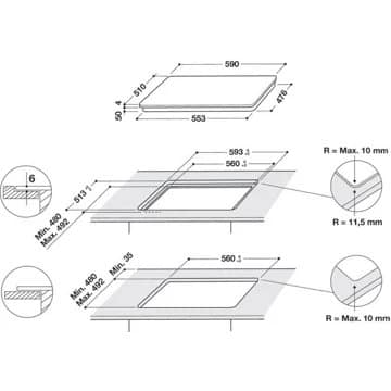 Table induction WHIRLPOOL WLS7260NE 6ème Sens – Image 6