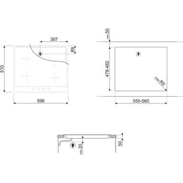 Table induction SMEG SI964NM Victoria – Image 5