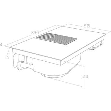 Table induction aspirante ELICA NIKOLATESLA LIBRA BL/F/83 (recyclage) – Image 5