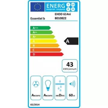 Hotte décorative murale inclinée ESSENTIELB EHDD 614ni – Image 5