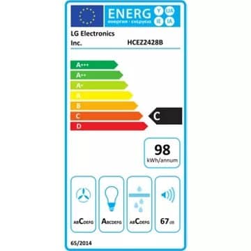 Hotte décorative murale inclinée LG HCEZ2428B ThinQ – Image 5