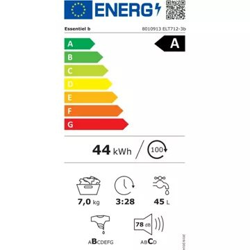 Lave linge top ESSENTIELB ELT712-3b – Image 3