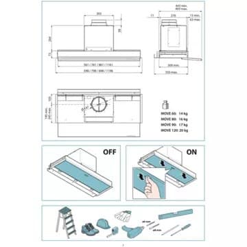 Hotte encastrable FALMEC MOVE1420 – Image 6