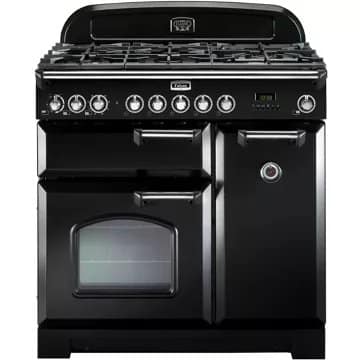 Piano de cuisson gaz FALCON DELUX90 MIXT NOIR/CHROME