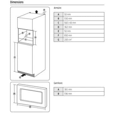 Micro ondes encastrable SAMSUNG MS23A7013AT – Image 5