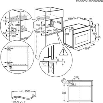 Micro ondes combiné encastrable ELECTROLUX EVL8E08X – Image 9