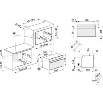 Micro ondes combiné encastrable SMEG SO4102M1G – Image 5